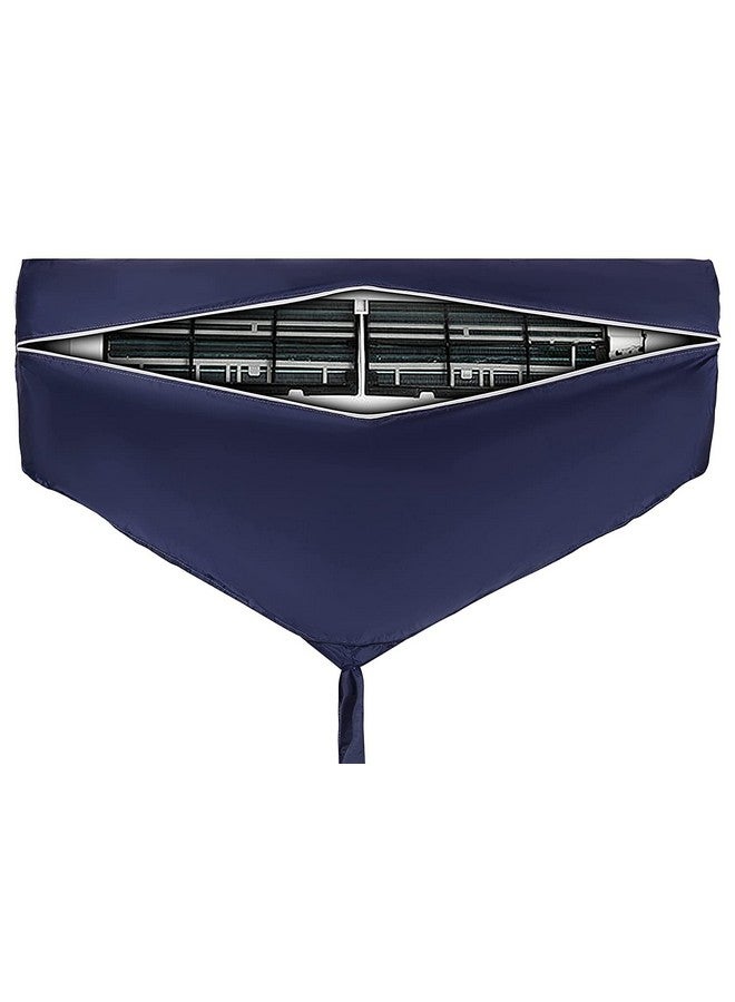 Da Anushi Polyester Split Ac Service Wash Bag Cover Ac Service Cleaning Cover WaterproofIndoor Unit Service Cover Bag With Drain Outlet Ac Service Wash Bag Cover Jacket For 1.5 Ton To 2 Ton Ac(Blue) - Image 1