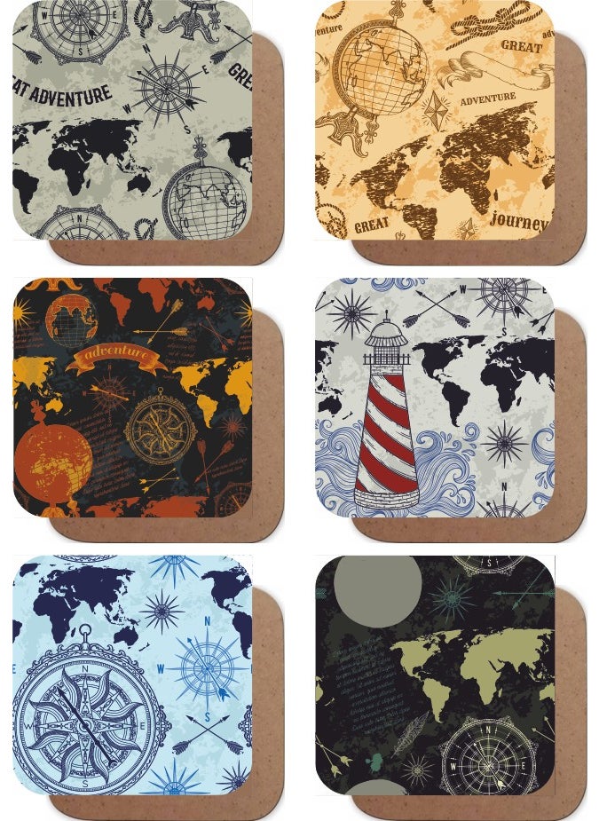 Life Poster World Map Atlas Themed 6 Piece Retro Wooden Coasters Set - pzsku/Z79A672953E335807839AZ/45/_/1736971610/de1ad5ec-e2d0-4216-b8a2-c2b0f1154926