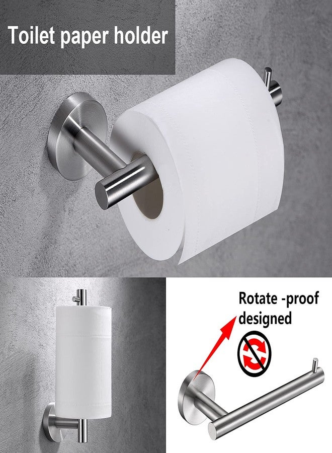 Kwanicas Brushed Nickel Toilet Paper Holder, Towel Ring Set 2 Pieces Hand Towel Holder for Bathroom Hardware Accessories Set SUS304 Stainless Steel Sturdy Wall Mount Bathroom Holder - Image 4