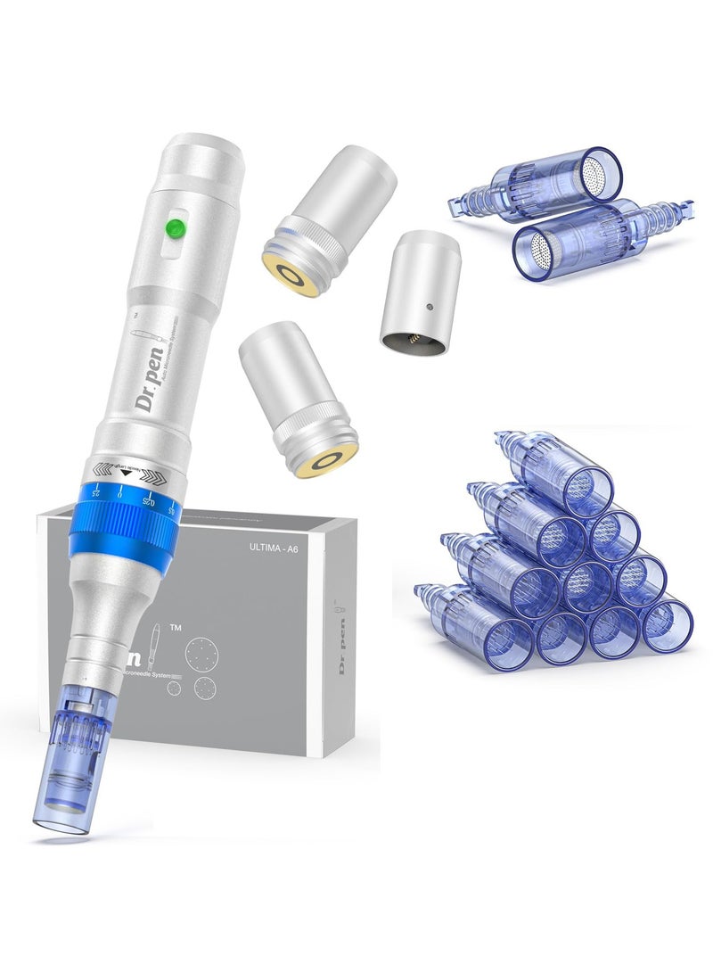 Dr.pen Dr. Pen A6 Original Micro-needle Pen Electric Cordless Professional Skin Care Set, Contains 10 pcs 36 needles, 2 pcs 12 needles - Image 1
