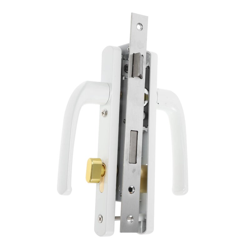Foytoki Storm Door Handle Replacement With Lock Heavy Duty Aluminum Alloy Lever Ideal For Home Apartments Hotels Black Entrance Door Handle And Lockset - Image 1