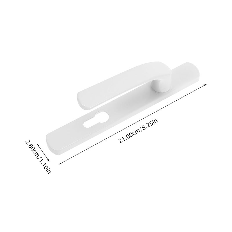 Foytoki Storm Door Handle Replacement With Lock Heavy Duty Aluminum Alloy Lever Ideal For Home Apartments Hotels Black Entrance Door Handle And Lockset - Image 2