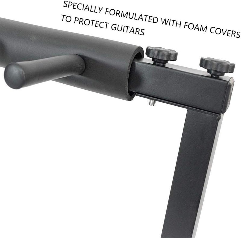 Morimoe Guitar Bass Stand for Multiple Guitars Display Foldable Rack (9-Space) - Image 5