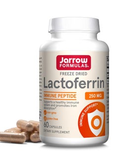 jarrow formulas Lactoferrin 250 mg Immune-Supporting Glycoprotein For Healthy Immune System Support 60 Capsules 60 Servings packing may vary  - Image 1