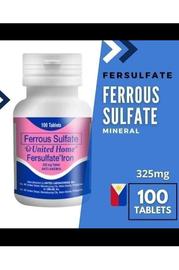 United Home Fersulfate Sugar Coated 100 Tablets