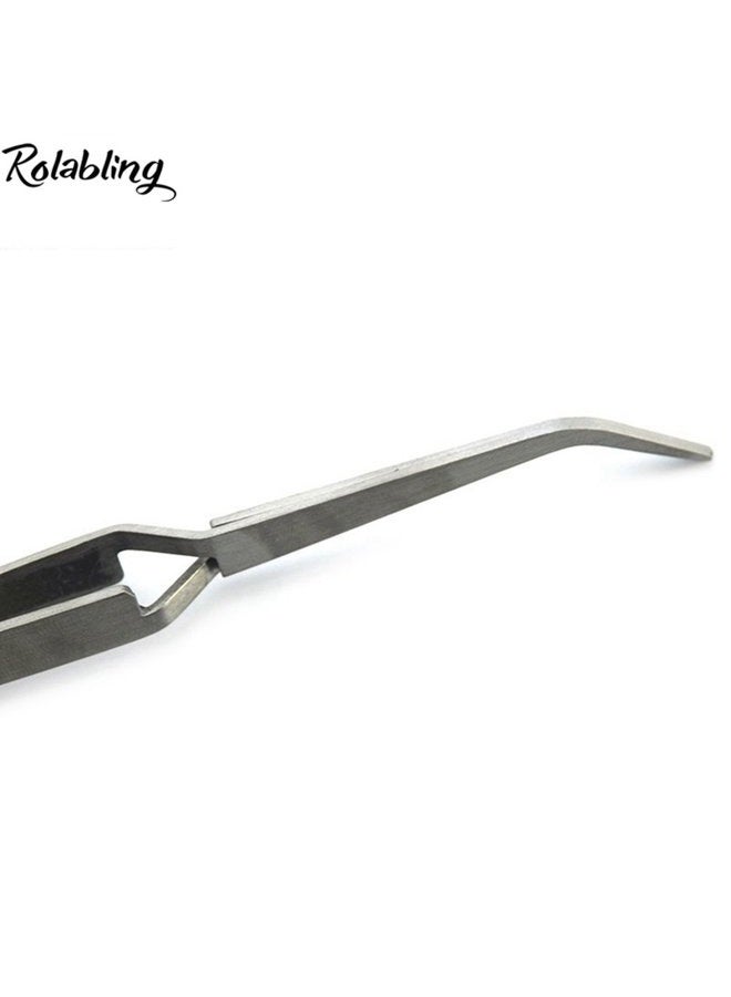 Rolabling Nail Art Tweezers Manicure Rhinestones Picking Tools Trimmers Stainless Steel Nail Art Tools (Size-1) - Image 5