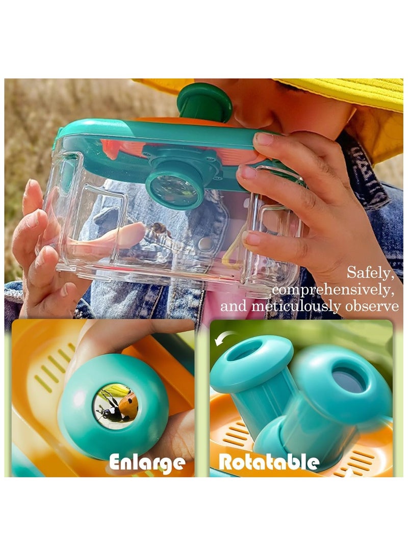 Kids Explorer Kit, Bug Catching Kit with Butterfly Net, Insect Catcher, Binoculars, Vest, Hat, Goggles, Magnifier & Flashlight, Outdoor Exploration Toys Gift for Boys Girls 3-12 Years Old  - Image 3