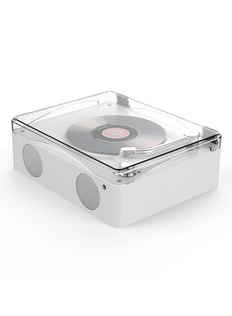 Retro Portable CD Player with Bluetooth Speaker – HiFi Sound, Multi-Mode Playback, Remote Control, Built-in Stereo Speakers, 2000mAh Rechargeable Battery - Image 1