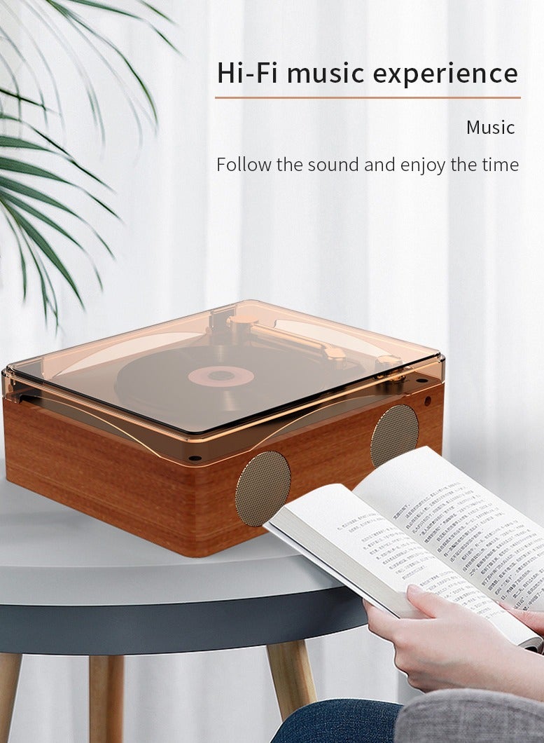 Retro Portable CD Player with Bluetooth Speaker – HiFi Sound, Multi-Mode Playback, Remote Control, Built-in Stereo Speakers, 2000mAh Rechargeable Battery - Image 4