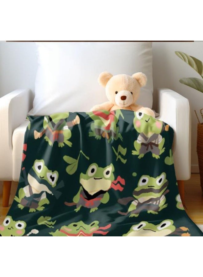 عام بطانية رقيقة من الفانيلا الكرتونية للأطفال والرضع (دافئة ومريحة، ومناسبة للنوم والألعاب) 70 سم * 100 سم - Image 3