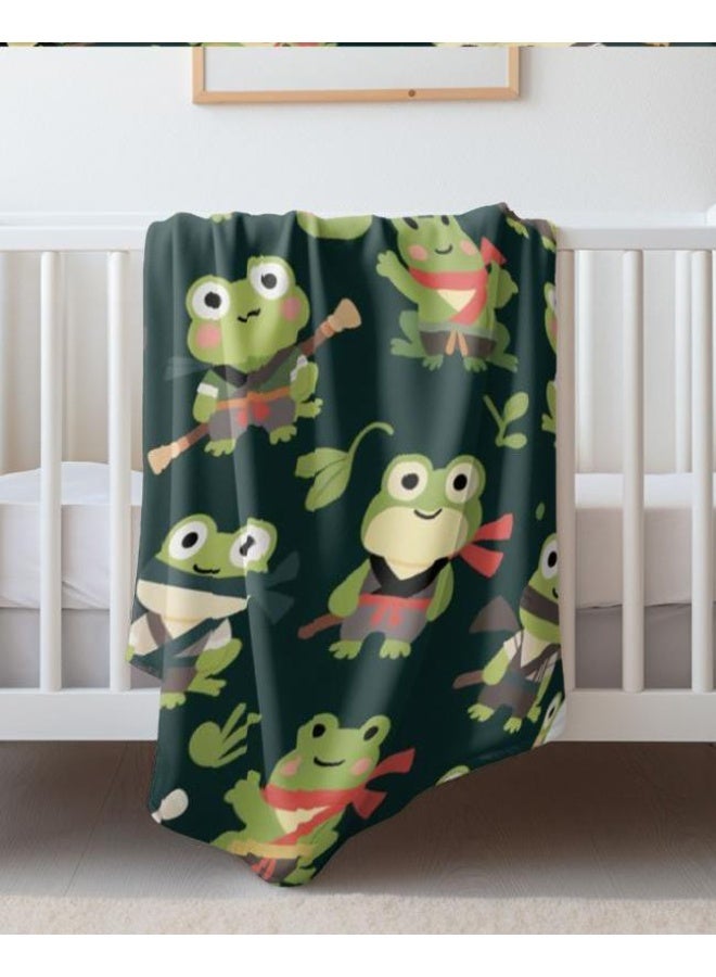 عام بطانية رقيقة من الفانيلا الكرتونية للأطفال والرضع (دافئة ومريحة، ومناسبة للنوم والألعاب) 70 سم * 100 سم - Image 1