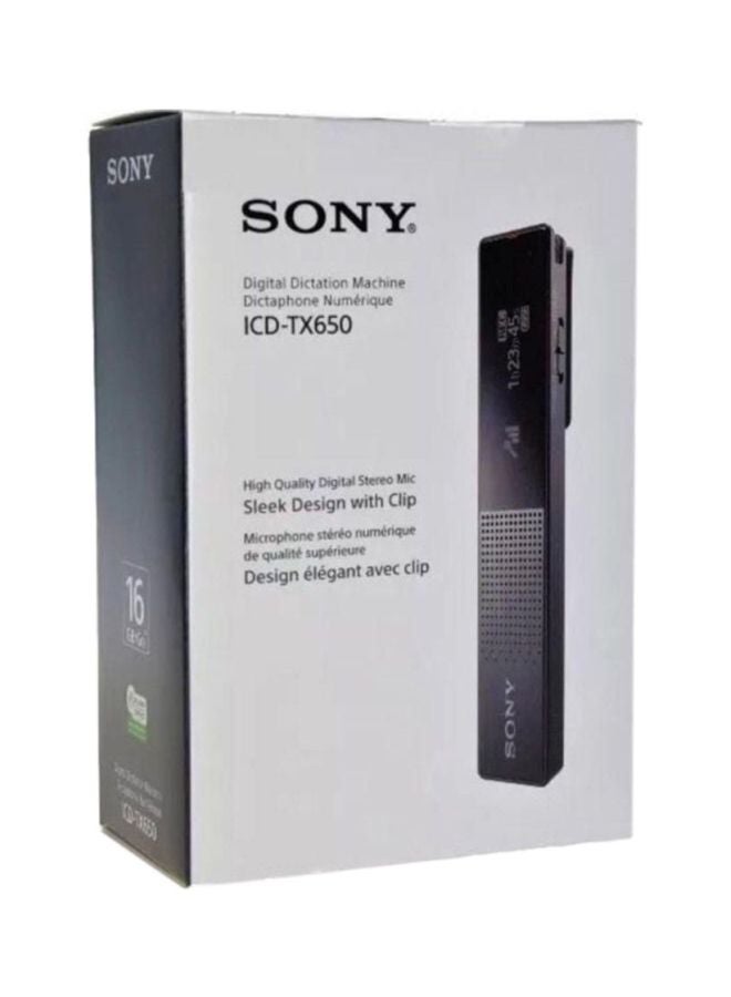 سوني جهاز مسجل صوت رقمي مع مشغل MP3 ICD-TX650 أسود - Image 2