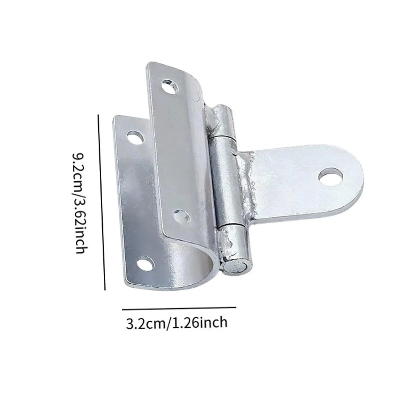 Snowmobile Tow Hitch Bumper Towing Attachment 2 Piece Set Heavy Duty Silver Metal - Image 3