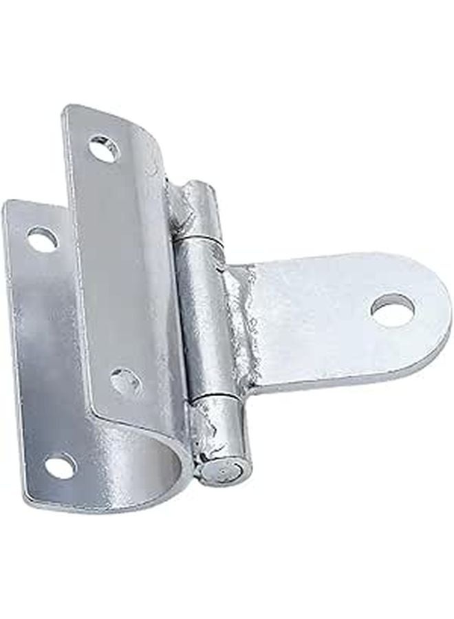 Snowmobile Tow Hitch Bumper Towing Attachment 2 Piece Set Heavy Duty Silver Metal - Image 1