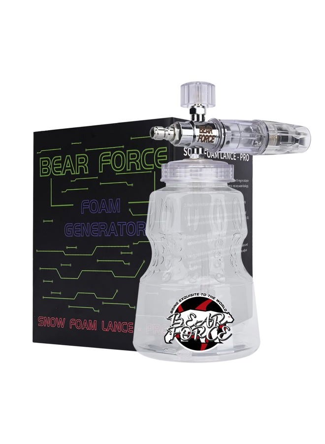 BEAR FORCE Pressure Washer Aluminium Foam Cannon Generator Snow Lance with 1/4" Quick Connector & 1.25mm & 1.10mm Orifice Nozzle for Portland, Husky, Ryobi, Greenworks - Image 1