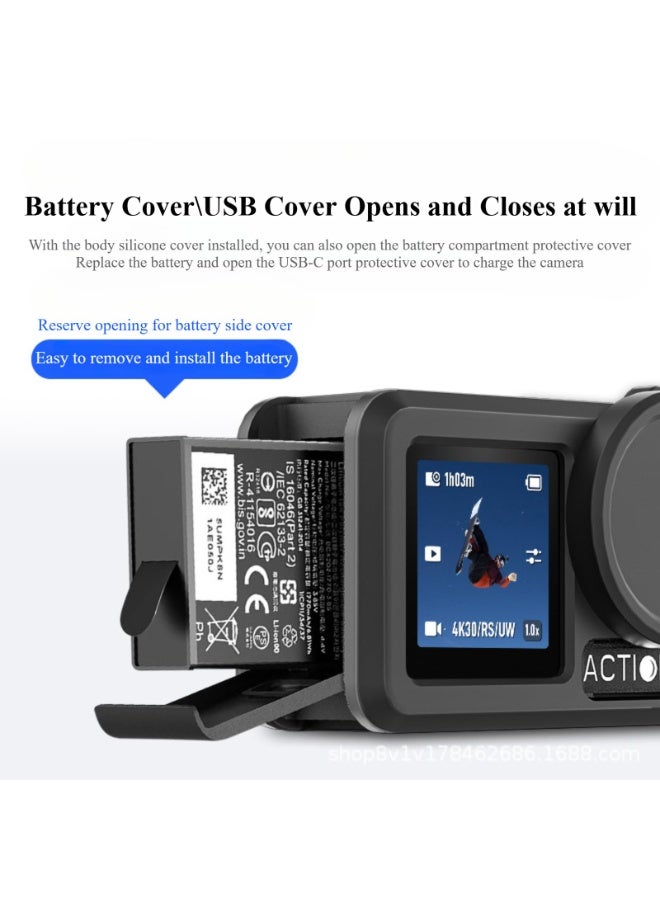 Silicone lens caps for DJI Osmo Action 5 Pro, sports silicone lens cases, lens screen protectors (6-pack), camera accessories. - Image 5