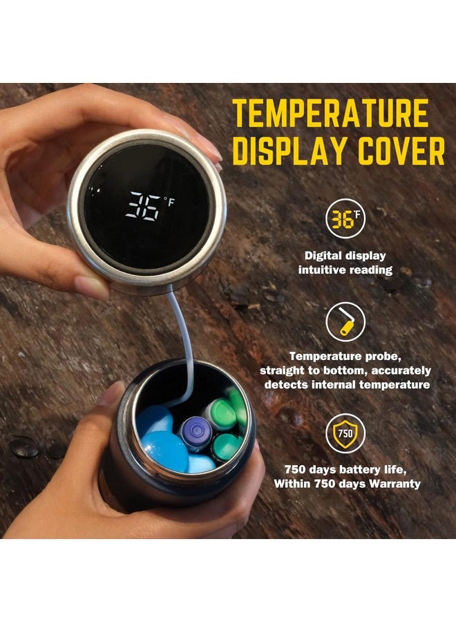 DISONCARE Odyssey 60H Insulin Cooler Travel case Digital Display Medication Cooler for Medicine Travel TSA Approved Ice Pack Diabetic Medical Cooler Diabetes Bag EpiPen with QR Medical Tag(Navy Blue） - Image 1