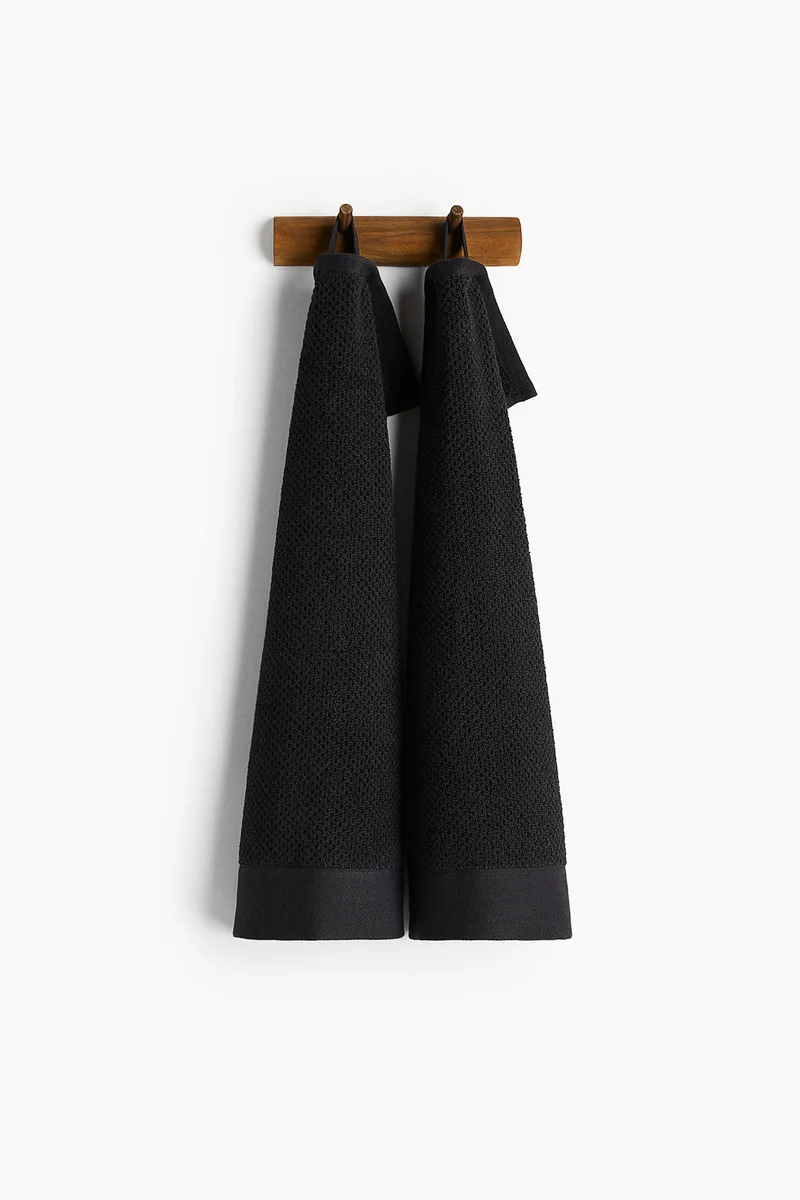 H&M 2-pack cotton terry guest towels