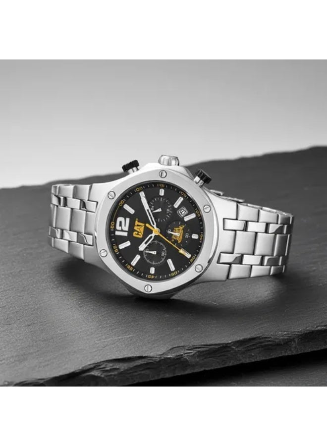 CATERPILLAR CAT Navigo Chrono A9.143.11.131 Black Dial Stainless Steel Men Watch - Image 3