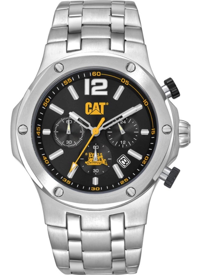 CATERPILLAR CAT Navigo Chrono A9.143.11.131 Black Dial Stainless Steel Men Watch - Image 1