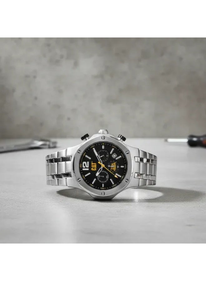 CATERPILLAR CAT Navigo Chrono A9.143.11.131 Black Dial Stainless Steel Men Watch - Image 4