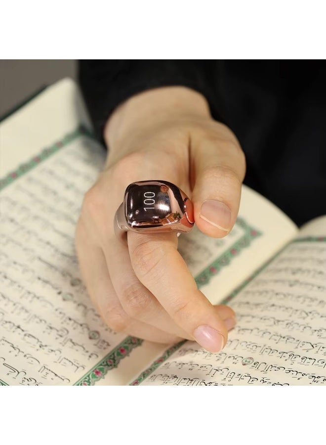 WESLAMIC Faith Smart Tasbih Zikr Ring Digital Prayer Counter with 5 Ring Sizes - Image 2