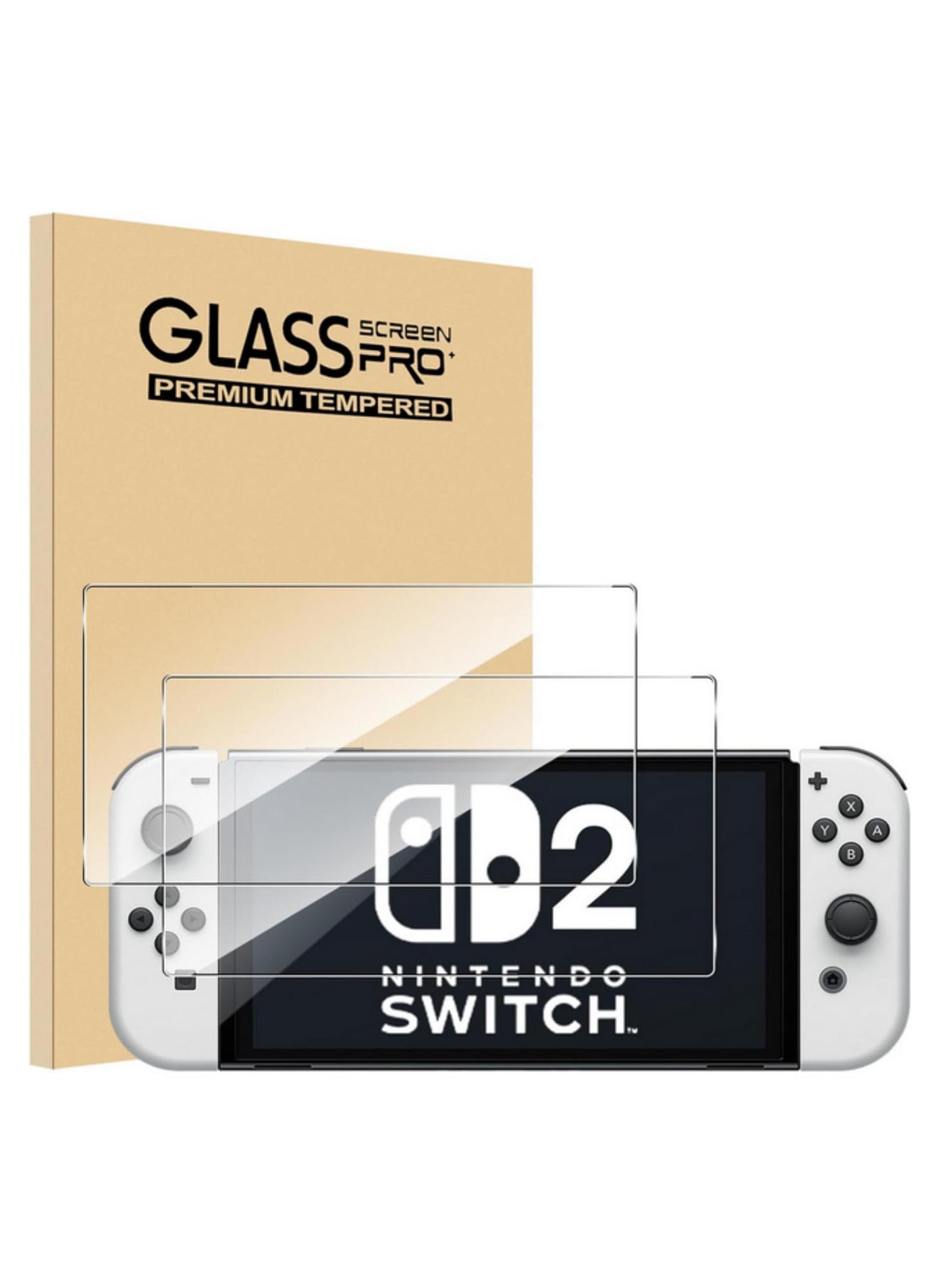 2PACK For Nintendo Switch 2 Consoles Tempered Glass Anti-Scratch Screen Protector for Switch2 Handheld Protective Film Accessories 2025