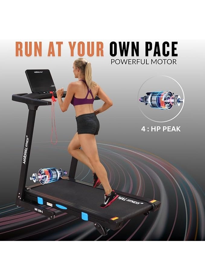 MARSHAL FITNESS High-Speed Treadmill With 3.5 Hp Brushless Dc Motor And Incline - Image 5