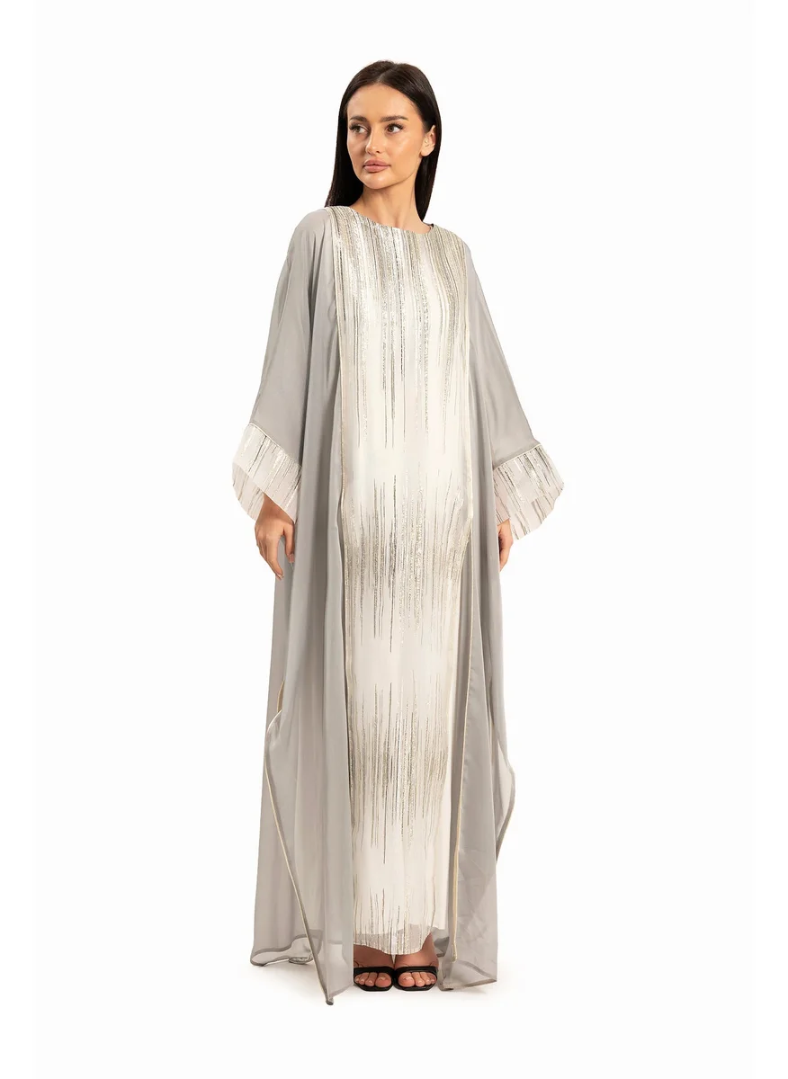 وي كرييت Women Gray with Embellishments Kaftan By WECRE8