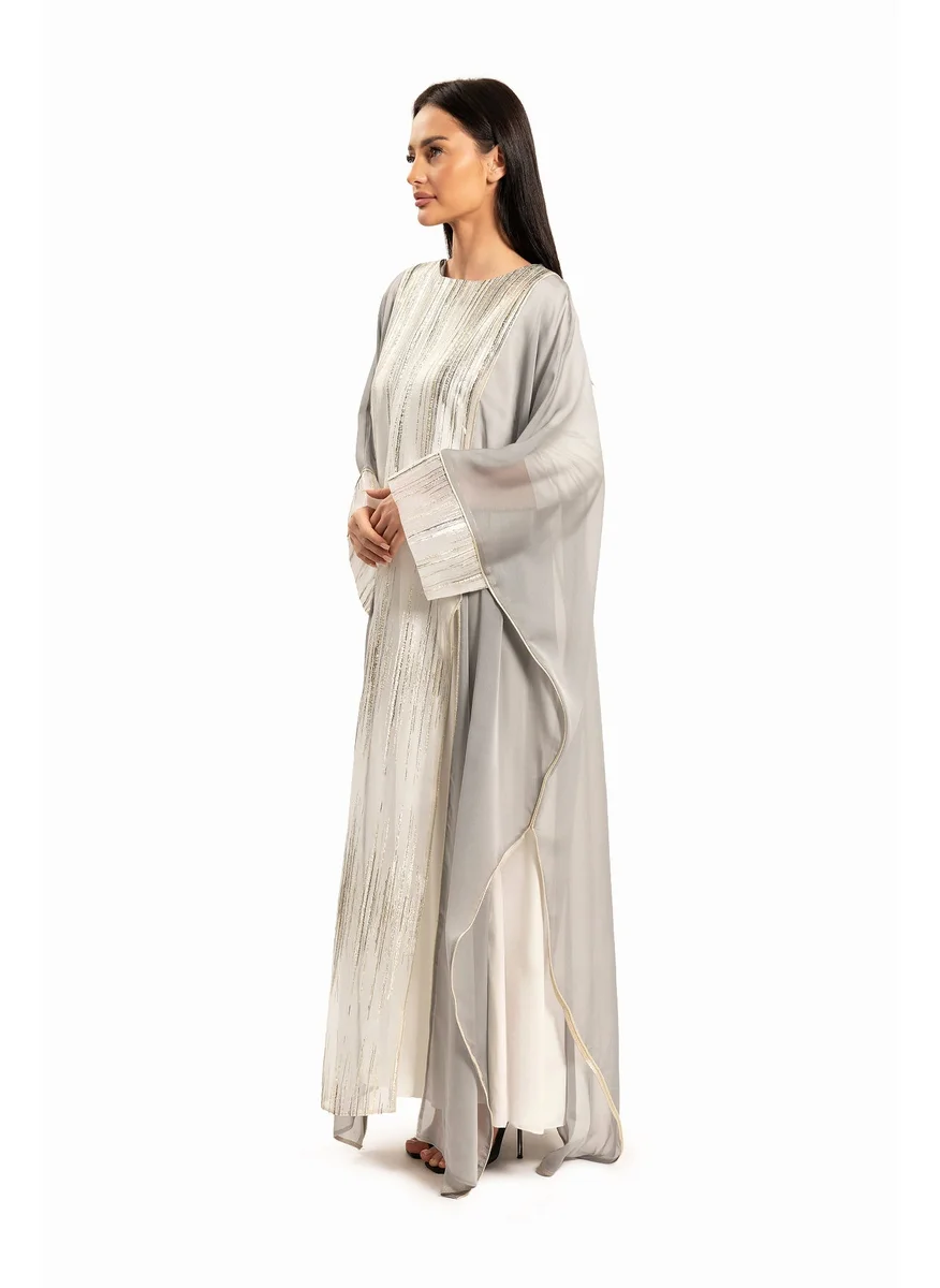 وي كرييت Women Gray with Embellishments Kaftan By WECRE8