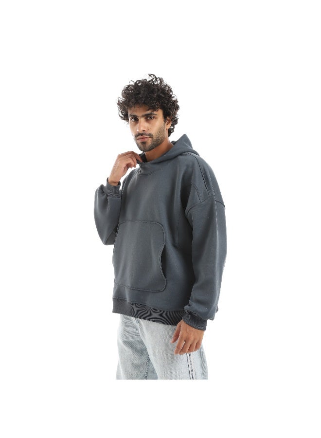 سيزار هودي رجالي أوفر سايز بجيب - Image 2