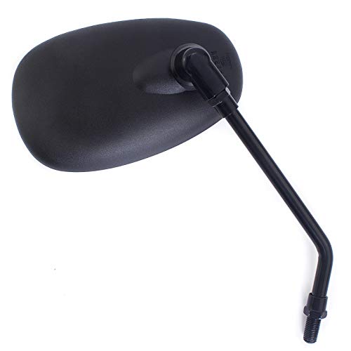 surpassme مرايا دراجة نارية عالمية مرايا خلفية سوداء مع تركيب مقود 7/8 بوصة للدراجة، الدراجة النارية - Image 2