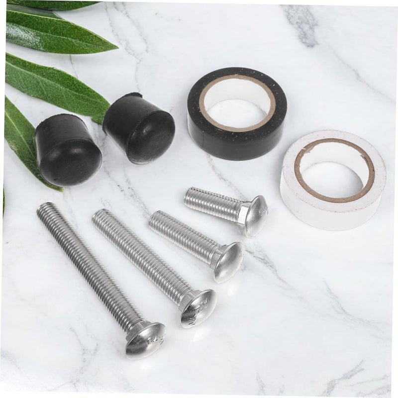 Operitacx Flagpole Pole End Caps with Stainless Steel Anchor Kit Weight Rubber Caps, Heavy Duty and Weighted Flag Holders for Flagpole Hardware and Guard Pole Random Color Outdoor - Image 5