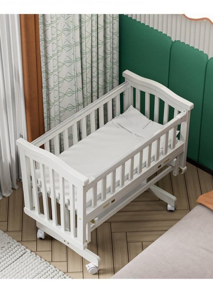 Multi-use wooden swinging baby bed and cradle with foldable and heavy wheels - pzsku/Z79A7765BDC23E638CF02Z/45/_/1715547340/1e1caea6-19ef-4a60-bb49-ae6f314256c5