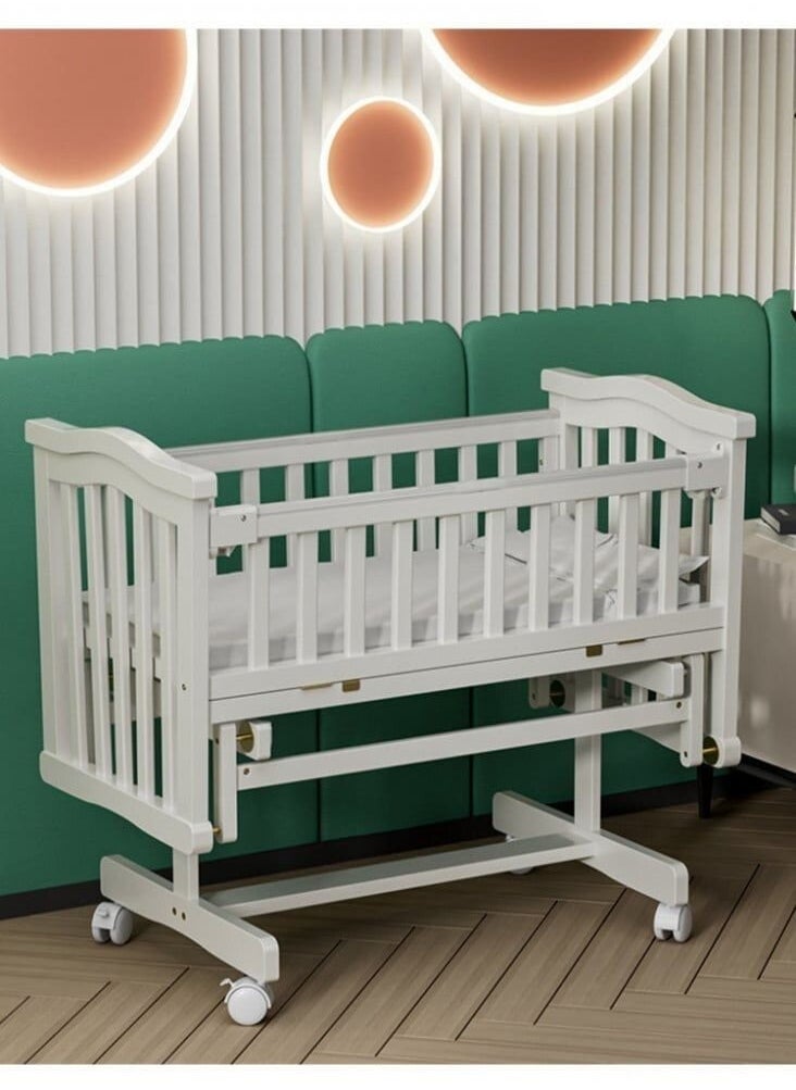 Multi-use wooden swinging baby bed and cradle with foldable and heavy wheels - pzsku/Z79A7765BDC23E638CF02Z/45/_/1715547340/ef3e15c4-ee6e-4a5c-bb12-9257651f93f5