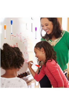 SYOSI Whiteboard Pens, Whiteboard Markers, 9 Pieces Whiteboard Pens and Eraser set, Fine Tip White Board Pens White Board Markers Erasable, Dry Wipe Markers for Kids Weekly Planner Dry Erase Marker  - Image 2
