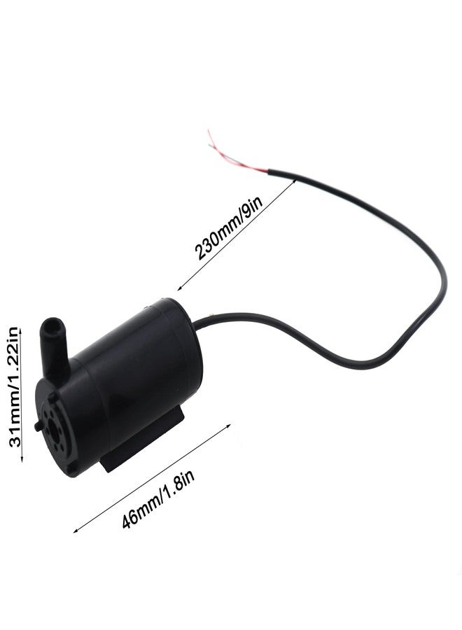 CXMTECH 3Sets Black DC 3-5V Mini Submersible Water Pump Includes 1 Transparent Vinyl Hose Flexible PVC Hose 1M Silent Operation For Aquariums Fish Tanks Hydroponic Gardens Ponds Fountains - Image 3