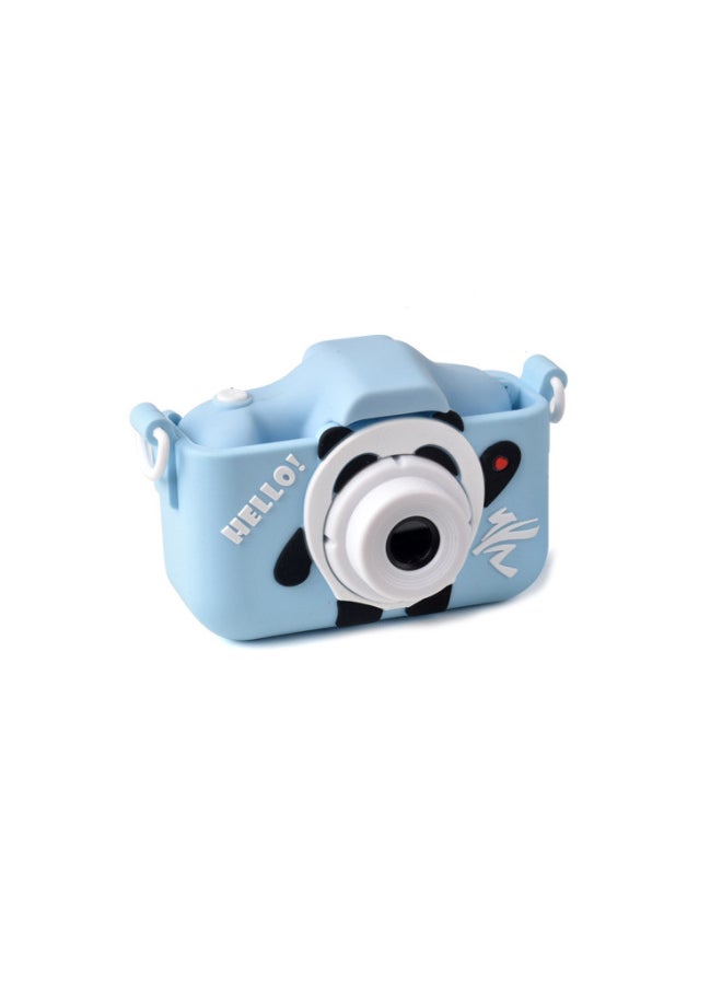 Children's Digital Small SLR Camera Front And Back HD Double-camera Cartoon Mini Camera-Color:X5S Ice Dundon Blue  - Image 1