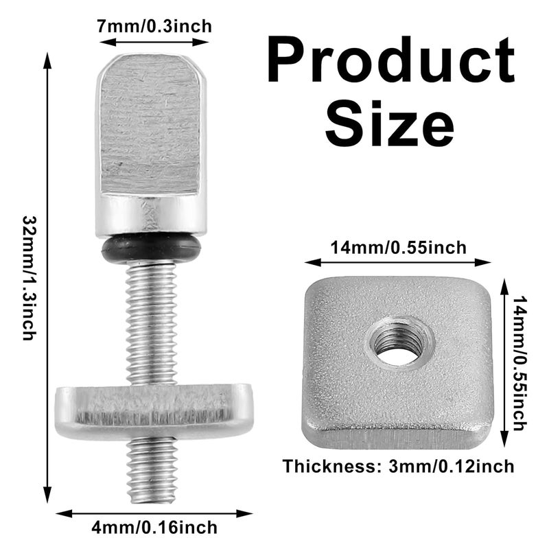 Ferraycle 6 Pieces Surfing Accessories No Tool Stainless Steel Fin Screw Thumb Fin Screw for Men Women Surfboard Surf Longboard Paddleboard and SUP - Image 2