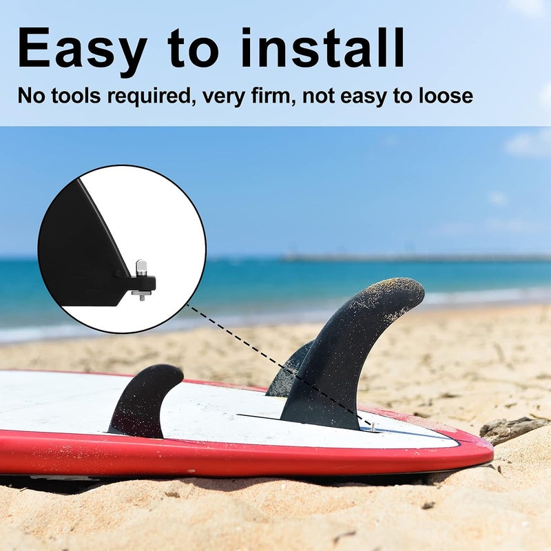 Ferraycle 6 Pieces Surfing Accessories No Tool Stainless Steel Fin Screw Thumb Fin Screw for Men Women Surfboard Surf Longboard Paddleboard and SUP - Image 5