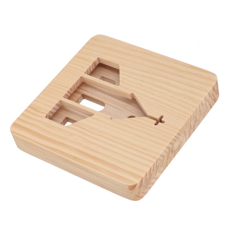 LED Night Light Christian Church Pattern Hollow Out 3D Wooden Lamp USB Interface Pine Wooden Night Light for Bedroom Home - Image 3