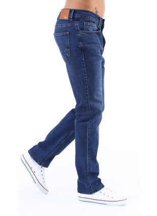 Cedy Denim Men's High Waist Pile Cuffed Jeans Regular Fit Jean C336  - Image 3