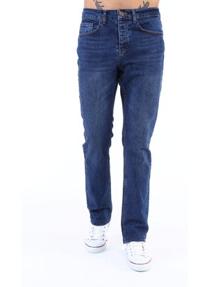 Cedy Denim Men's High Waist Pile Cuffed Jeans Regular Fit Jean C336  - Image 2