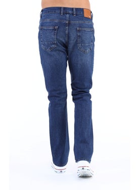 Cedy Denim Men's High Waist Pile Cuffed Jeans Regular Fit Jean C336  - Image 5