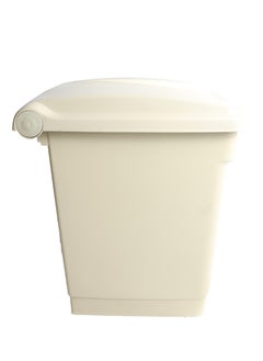 Generic Step Trash Bin | Plastic Matte Finish | Suitable For Bathrooms, Kitchens & Communal Spaces | Beige | 45 Liters  - Image 4