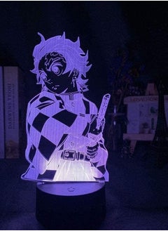 3D Anime Lamp Led Night Light Demon Slayer Kimetsu No Yaiba Tanjiro Kamado Figure for Child Bedroom Decor Nightlight Kids 16 Colors