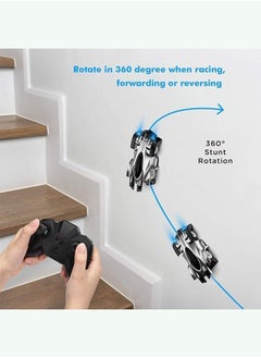 Y&D Remote Control Wall Sport Climbing Racing Car With LED Lights Rc Cars Toys 360°Rotating Stunt Rechargeable  - Image 3