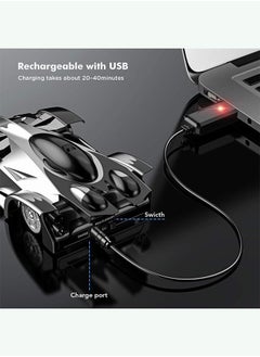 Y&D Remote Control Wall Sport Climbing Racing Car With LED Lights Rc Cars Toys 360°Rotating Stunt Rechargeable  - Image 5