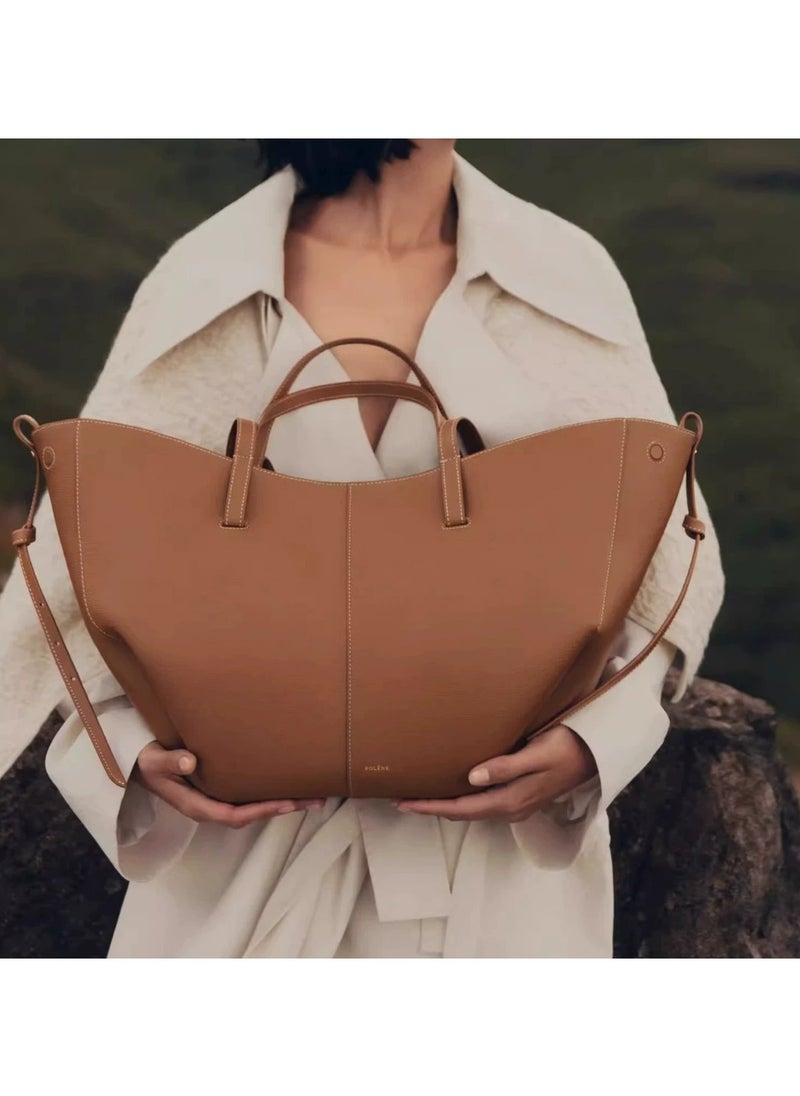 NIBEMINENT - Polene Wings Bag Poling Entote Bag Womens Niche Large Capacity Bag Commuter Shoulder Bag All-match Handbag - Image 1
