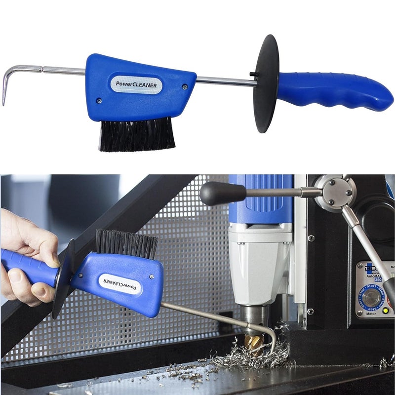 BDS Maschinen Metal Hook and Brush Hook and Brush Cleaner Cleaning Tool Ideal for Drilling Milling Cutting and Welding Magnetic Drilling Machines and Annular Cutters or Broach Core Cutters PowerCLEANER POW 200 - Image 1